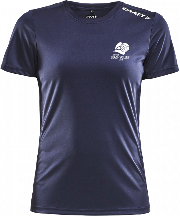Craft - Aarhus Beachvolley Klub T-Shirt Dame - Navy blå & hvid