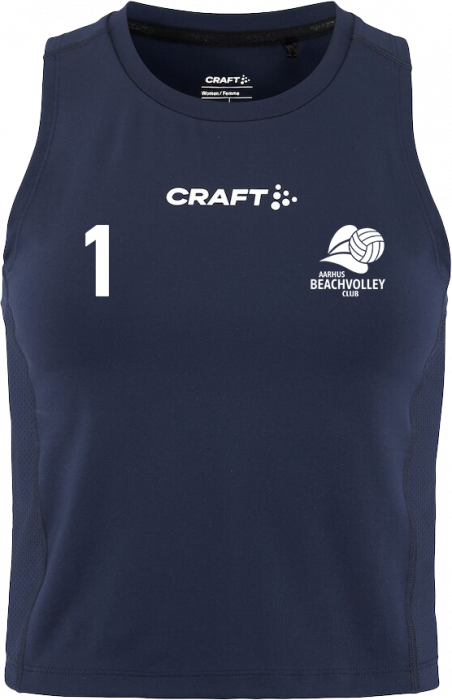 Craft - Aarhus Beachvolley Crop Singlet Women - Bleu marine