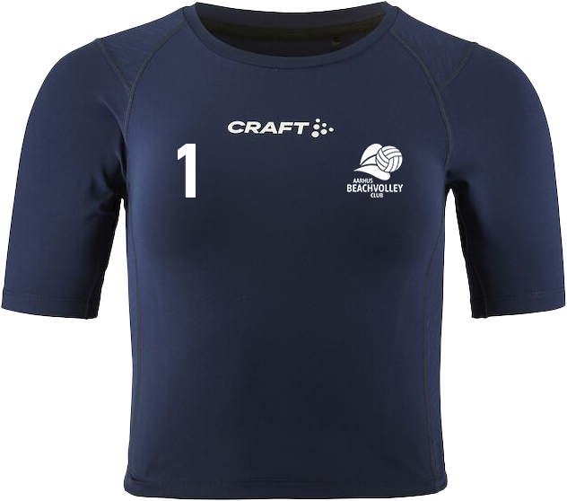 Craft - Aarhus Beachvolley Crop Tee Dame - Navy blå