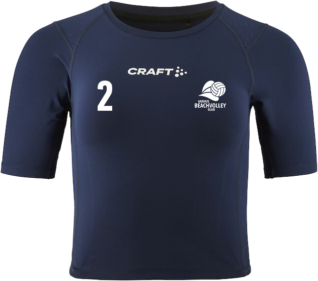 Craft - Aarhus Beachvolley Crop Tee Women - Navy blue